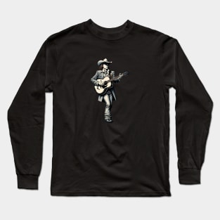 Dwight Yoakam Playing Guitar Long Sleeve T-Shirt